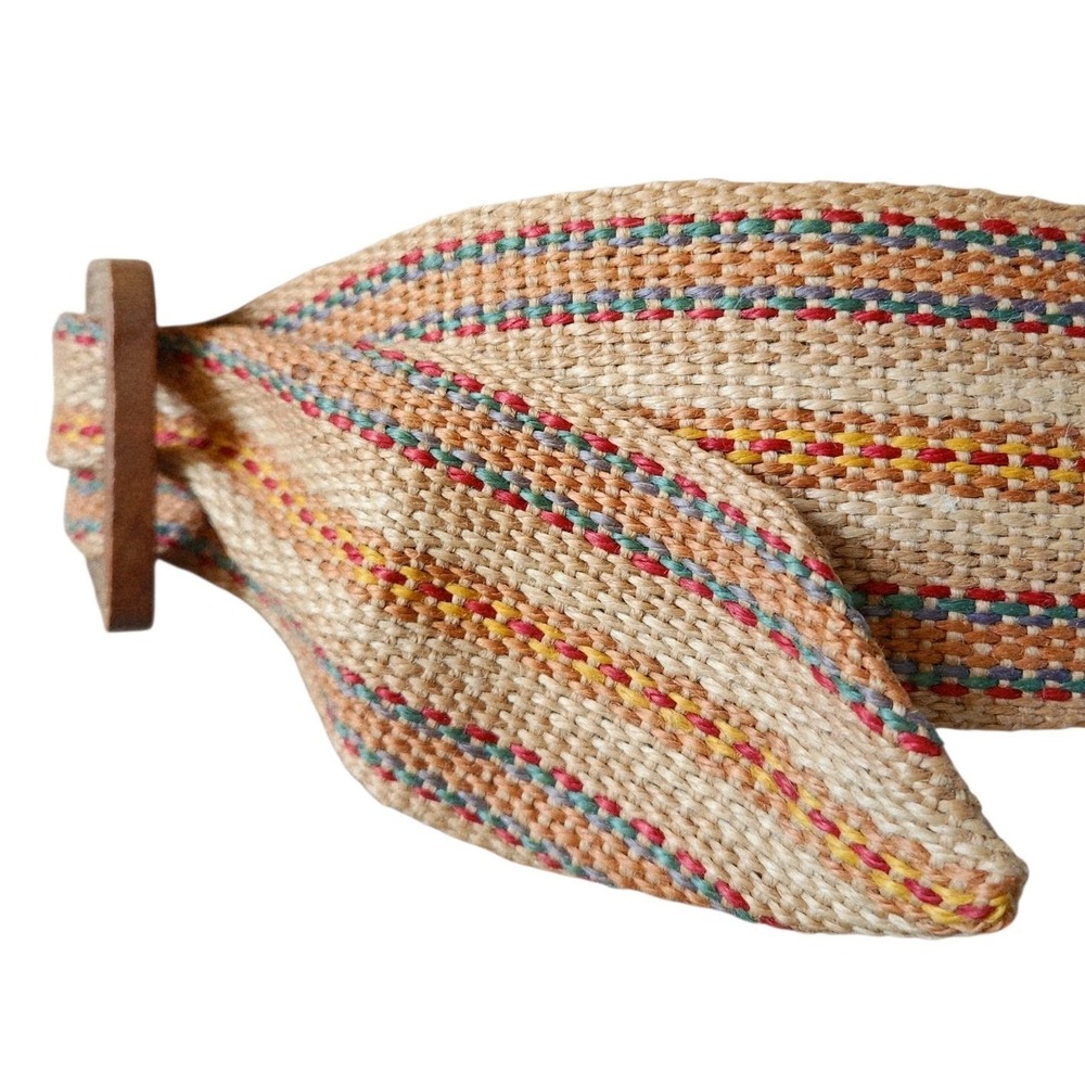 1980s Christian Dior Vintage "Ceintures" Belt Women's Woven Straw Style - Picture 3 of 6